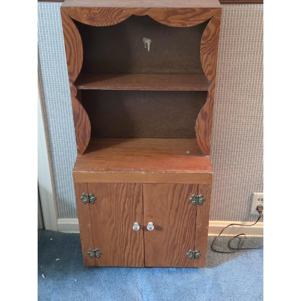 PICKUP IN CANTON - Adorable Hand Made Wooden Childs Hutch 19''x 41'' 