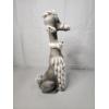 Image 1 : Excellent Vintage Mid-Century "Spaghetti" Poodle Figurine - Norcrest Japan - 14in Tall