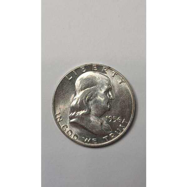 United States 1956 90% Silver Franklin Half Dollar - Mint Condition