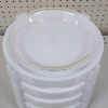 Image 3 : 4 Tray Stacking Pie Dishes Featuring Three Glass Pie Dishes ~ PYREX & ANCHOR!