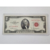 Image 1 : U.S. Series 1953-A $2 Red Seal Banknote 