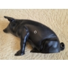 Image 4 : *Pick Up At Mantua Home-No Shipping Available* Collectable Vintage 10'' Cast Iron Black Pig Coin Ban