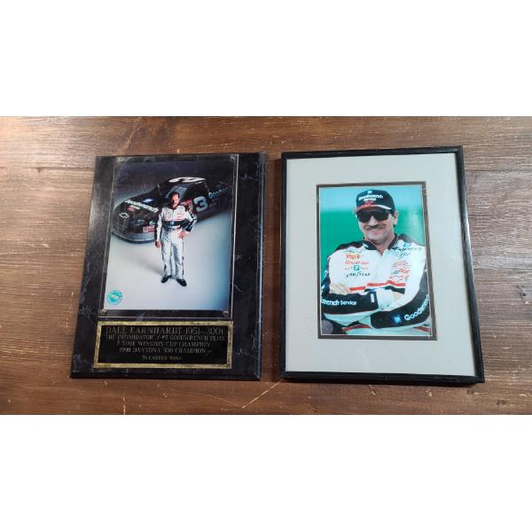 Dale Earnhardt 1951-2001 8x10 Photo On Plaque & Dale Earnhardt Racing Reflections 8x10 Framed Photo