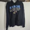Image 1 : '47 Brand MiLB Akron RubberDucks Black Pullover Hooded Sweatshirt - Size Large