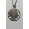 Image 3 : Lot Of Unique Jewelry Made With U.S Coins - 1936 Buffalo Nickel Necklace, Earrings & Roosevelt Dime 