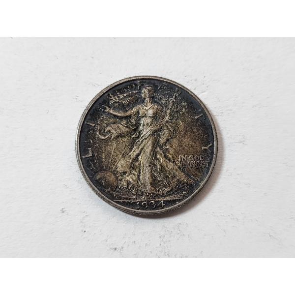 1934 90% Silver Walking Liberty Half Dollar 