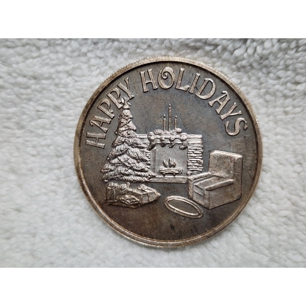 1 Troy Ounce Happy Holidays Round - "For Someone Special" 