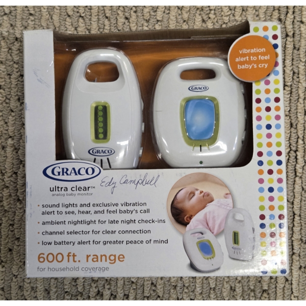New In Box! Graco Ultra Clear Baby Monitor