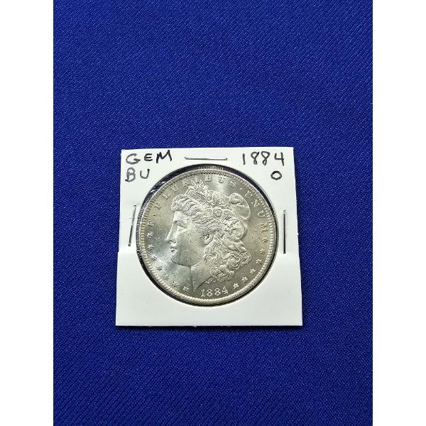 1884- O Morgan Silver Dollar - Brilliant Uncirculated GEM - Beautiful Coin!