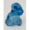 Image 3 : Adorable Degenhart Vintage Uranium Glass Dog Figurine -Dark Sapphire