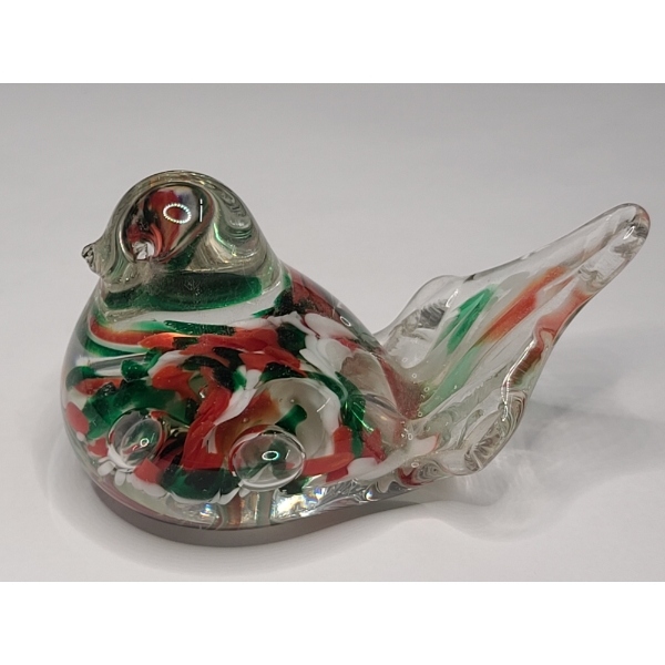 Vintage 1982 Maude and Bob St. Clair 4.5" Blown Glass Bird Paperweight