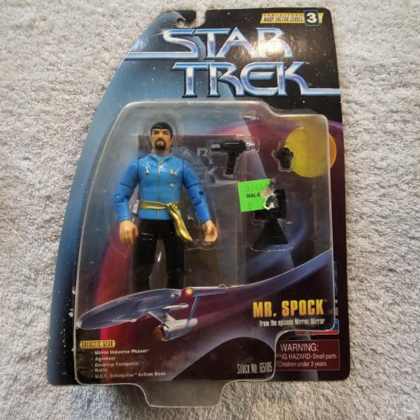 1997 Playmates Star Trek Warp Factor Series 3 Mr. Spock Action Figure Original but Opened Packaging