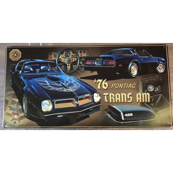 '76 Pontiac Trans Am Metal Sign - 19 x 9.5 - GM Official