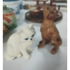 Image 1 : 2 Pcs - Porcelain Dog Figurines - See Pictures