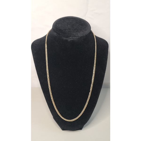 10K Yellow Gold 21" Curb Chain Necklace - Weight: 6.3g