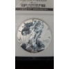 Image 3 : NGC 2006-P PF 69 20th Anniversary Reverse Proof 1 Troy Ounce .999 Fine Silver Eagle Coin From Set