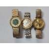 Image 1 : Three Gold-Tone and Two-Tone Men's Watches in Good Condition