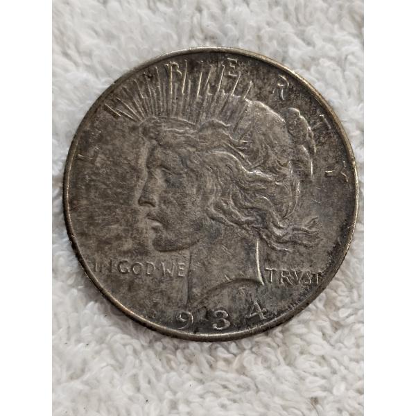 1934 United States 90% Silver Peace Dollar
