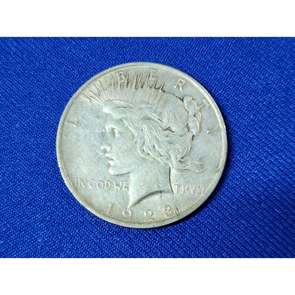 1923 90% Silver Peace Dollar