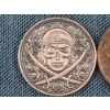 Image 2 : Two 1 Oz Copper Rounds - One Featuring Liberty & One Featuring A Pirate Skull & Ship