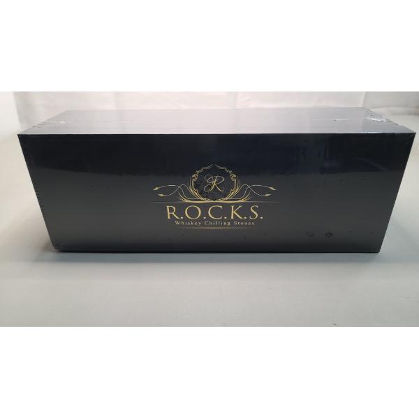 Brand New In Sealed Box R.O.C.K.S. Whiskey Chilling Stones/Glasses Gift Set