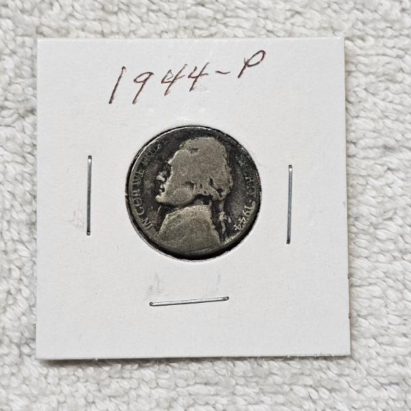 1944-P 35% Silver Jefferson "War Nickel" FV: $.05