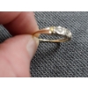 Image 5 : Two 14K Gold Rings - One Ft. Authentic Small Diamond - Weighs 3.2 Grams Total - Approx. Size 6/6.5