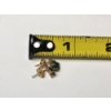 Image 2 : 14K Yellow Gold Teardrop Emerald Gemstone Stud Earrings TW: 1.1g