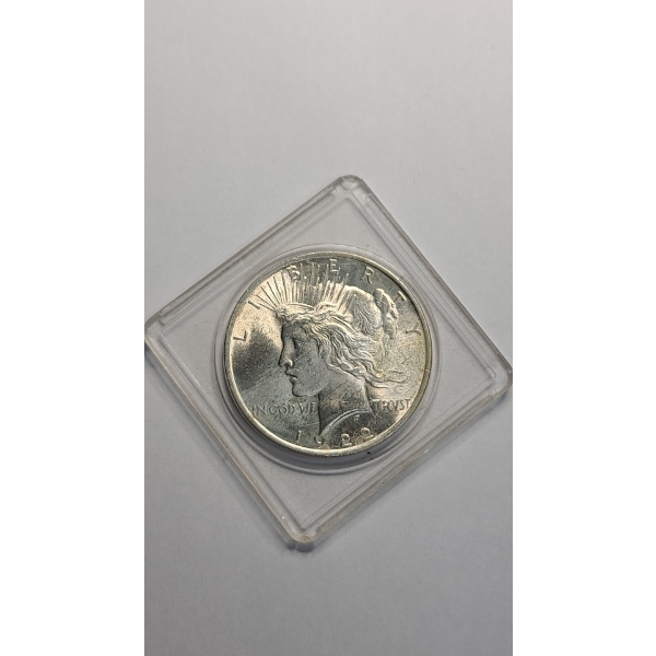 1922 90% Silver Peace Dollar In Coin Holder 