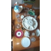 Image 1 : Complete Contents As Shown On Kitchen Table Including porcelain Lazy Suzan, Vintage Items & More