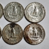 Image 5 : Eight Assorted 1964 United States Washington 90% Silver Quarters ~ $2.00 Face Value