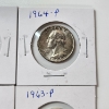 Image 5 : 8 Assorted Years United States 90% Silver Washington Quarters - Face Value: $2.00
