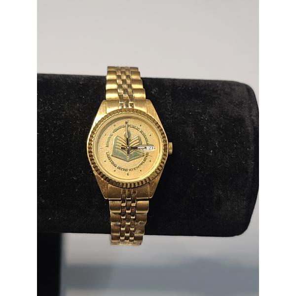Vintage Ladies' Pulsar Day-Date Quartz Custom BRISTOL VIRGINIA PUBLIC SCHOOLS Wristwatch - Untested