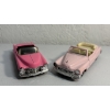 Image 1 : Lot of 2 Diecast Pink Vintage Convertibles 