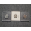 Three Mercury Silver Dimes Ft. 1918, 1934 & 1941 - In Protective Cases & Sleeve