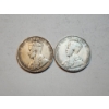 Image 1 : 1918 Canadian 50 Cent Silver Coin ASW: 0.3456 oz and 1931 Canadian 50 Cent Silver Coin ASW: 0.3 oz