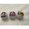 Image 1 : 3- Vintage Gasoline & Oil One Inch Glass Shooter Marbles - Mobil Gas, Marathon & Sunoco