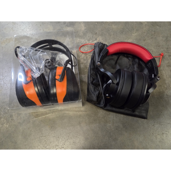 Brand New! Two Pair Ear Muff Style Head Phones