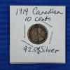 Image 1 : 1919 Canadian Sterling Silver Dime