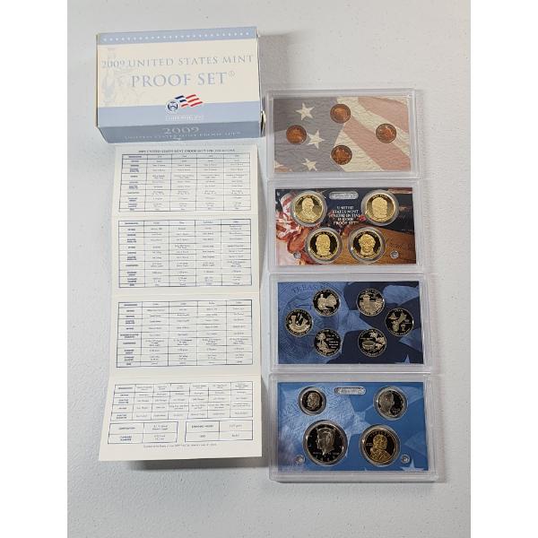 2009-S United States Mint Proof Set 18-Coin Set In Original Packaging & CoA