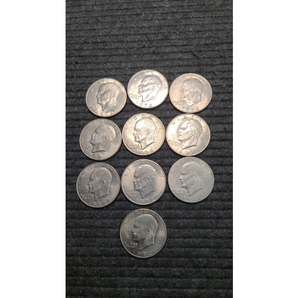 (10) 1776-1976 Eisenhower Dollars Face Value: $10