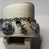 Image 4 : Sterling Silver & Silver-Tone Charm Bracelet: Assorted Charms, Some Sterling - See Photos TW: 39.0g