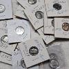 Image 1 : Assortment of Uncirculated and Proof Roosevelt Dimes in Cardboard Flip Holders - FV: 1.90