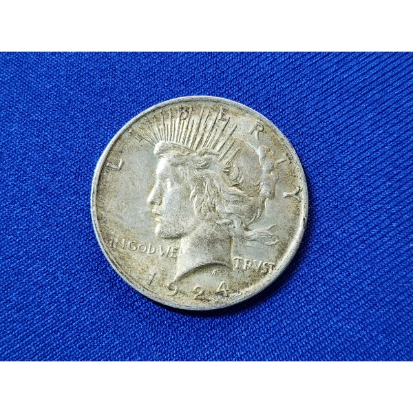 1924 90% Silver Peace Dollar