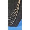 Image 3 : Women's Sterling Silver Layered Necklace With Accents - Total Weight: 13.8g