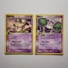 Image 1 : Two Vintage Non Holo Delta Species Pokemon Trading Cards - Smeargle 39/101 & Vibrava 24/101