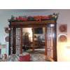 Image 1 : Fantastic Oriental Themed Queen Size Bed, Mirrored Head Piece  & Foot Board - Mattress Included