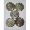 Image 1 : Five United States 1971 Eisenhower Dollars