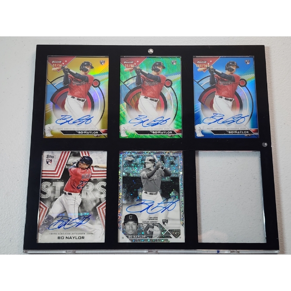 2023 Topps Finest Bo Naylor Autographed Rookie Card 5-Card Set in Nice Display 