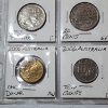 Image 6 : Two Binder Pages Filled with Assorted World Coins: Cuba, Argentina, Australia, India, & More!